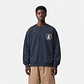 STAMP STATE SWEAT BLUE/GREY - Thumbnail 1
