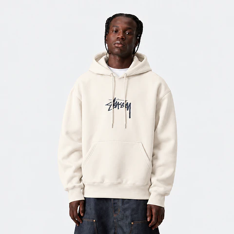 Stock Logo Hoodie (beige/navy blue) 