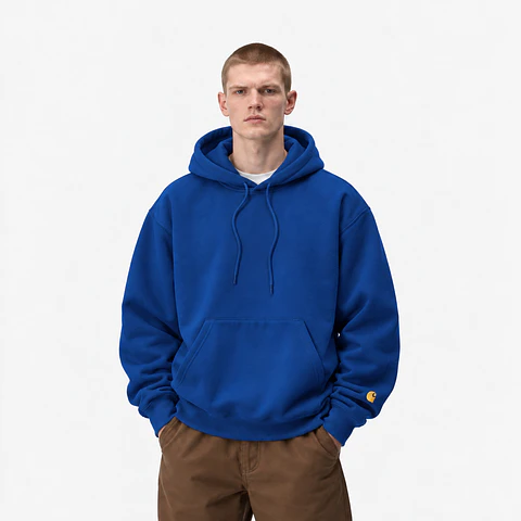 HOODED CHASE SWEATSHIRT (WOLFSBANE BLUE)