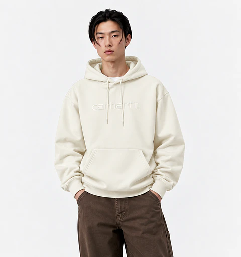 Hooded Duster Sweat  (Wax)