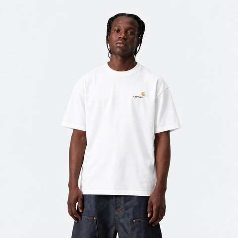 S/S AMERICAN SCRIPT T-SHIRT (WHITE)