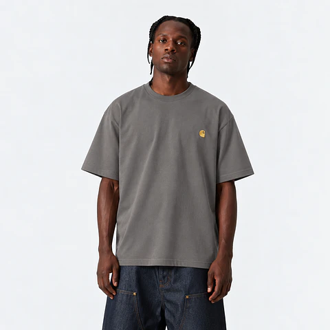S/S CHASE T-SHIRT (GREY/GOLD)