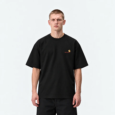 S/S AMERICAN SCRIPT T-SHIRT (BLACK) 