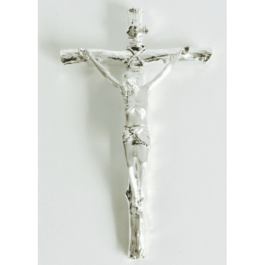 Crucifixo Bilaminado Prata