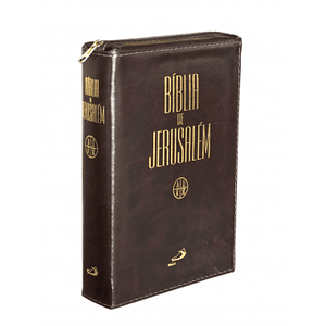 Bíblia de Jerusalém com capa de pele 