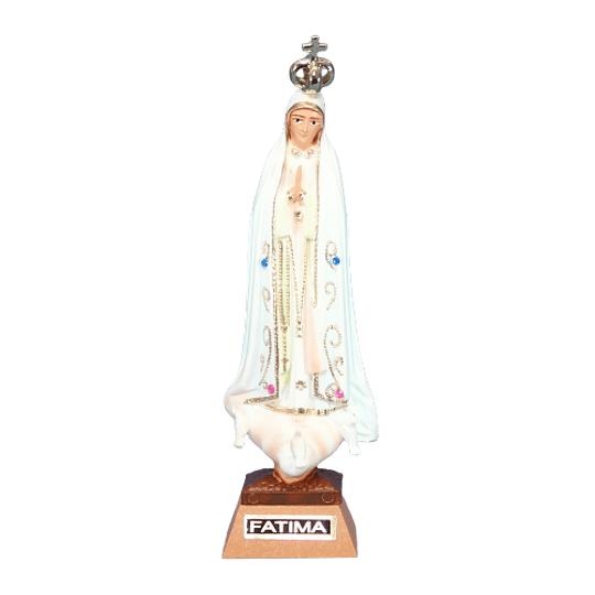 Estátua de Nossa Senhora de Fátima com pedras - Image 2