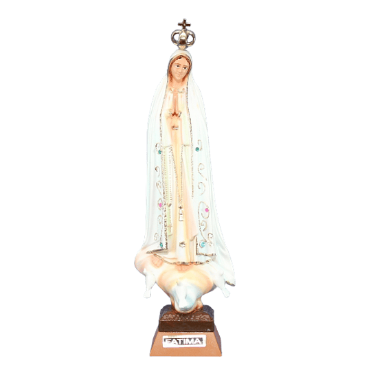 Estátua de Nossa Senhora de Fátima com pedras - Image 3