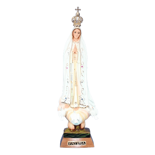 Estátua de Nossa Senhora de Fátima com pedras - Image 4