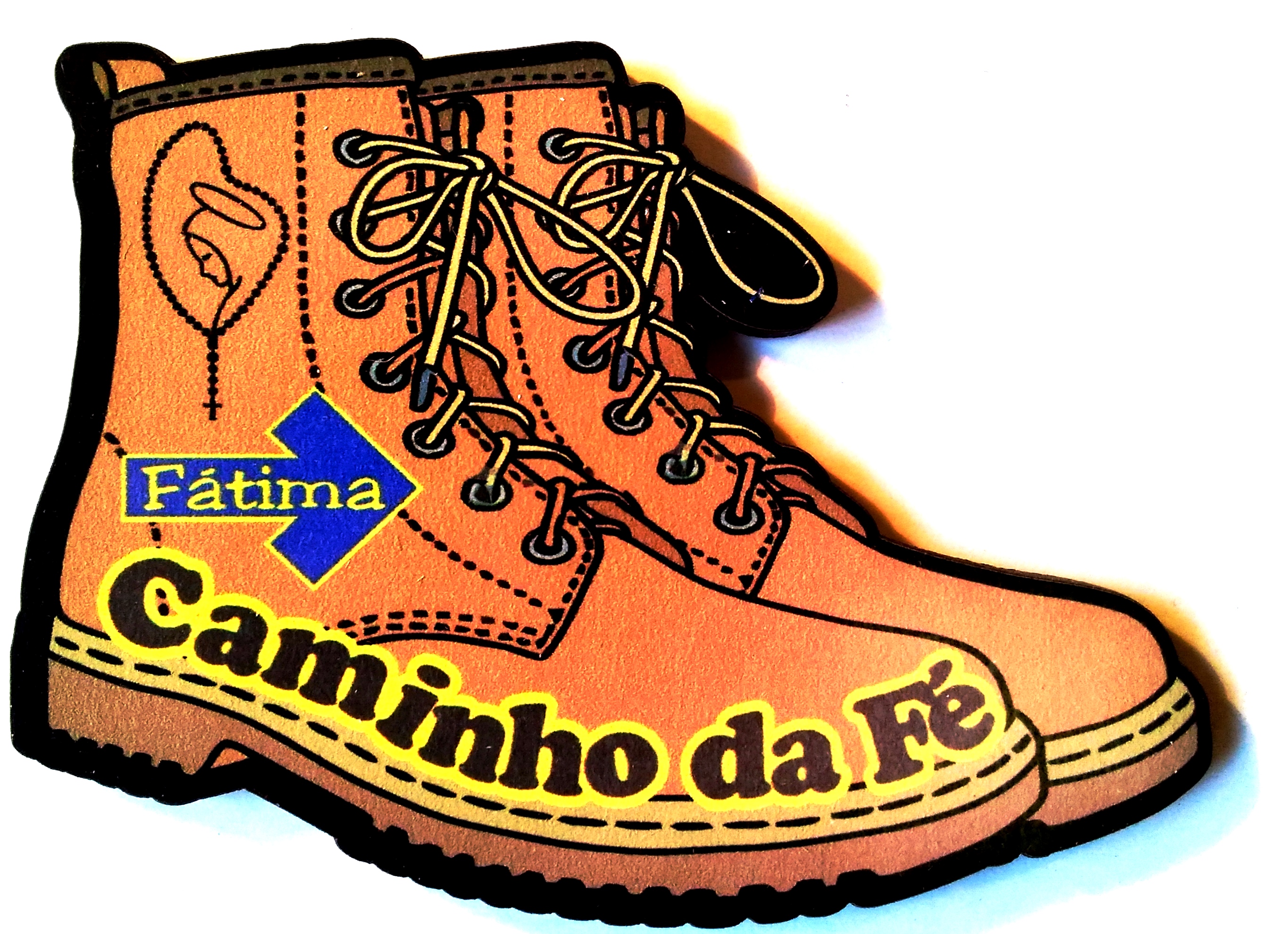 Íman botas do peregrino de Fátima - Caminho da fé