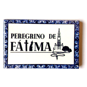 Íman azulejo - Peregrino de Fátima
