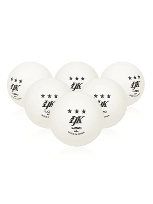 Set 6 pelotas tenis de mesa ITTF oficial Liang Jiangkun Loki