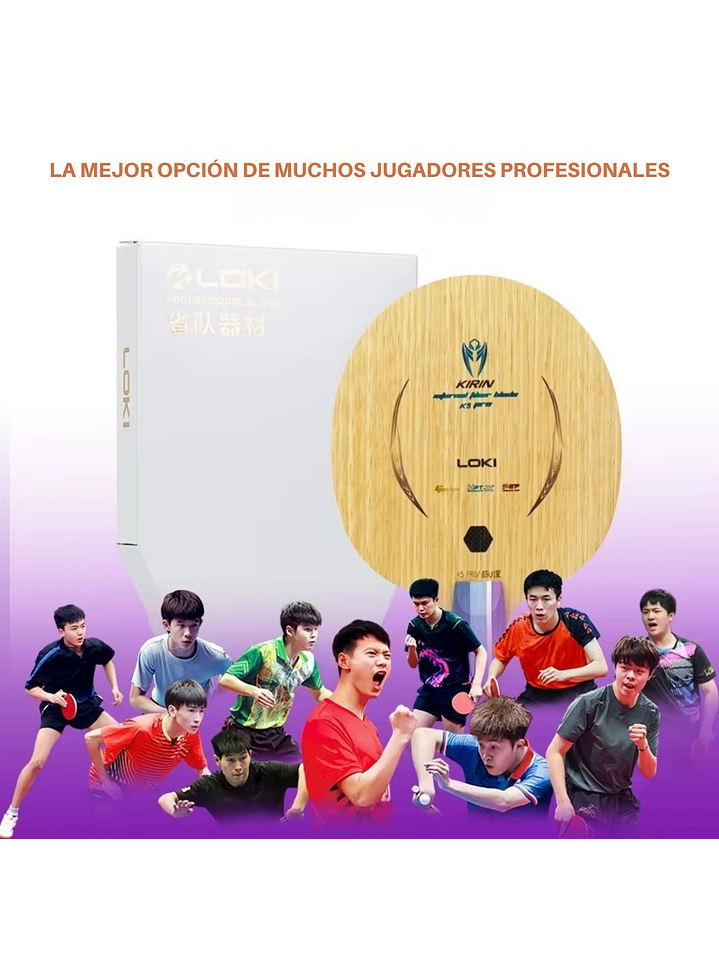 Madero tenis de mesa Loki 7 capas K5PRO Inner ALL 5