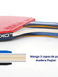 Paleta Tenis De Mesa Loki Kirin X2 Con Gomas Certificadas y Estuche - Miniatura 4