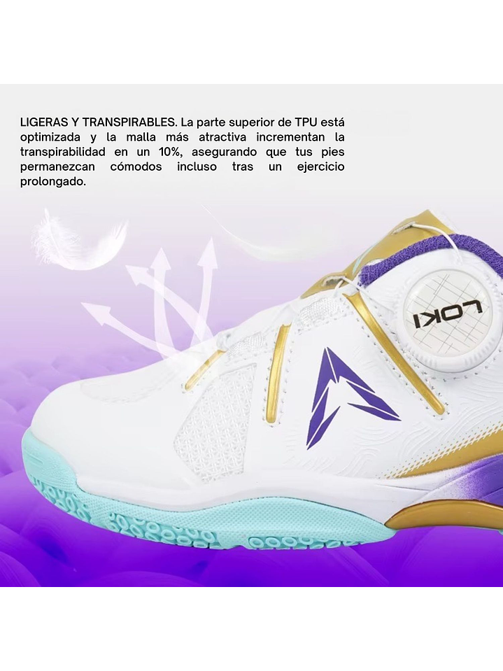 Zapatillas de tenis de mesa para niños Loki 5