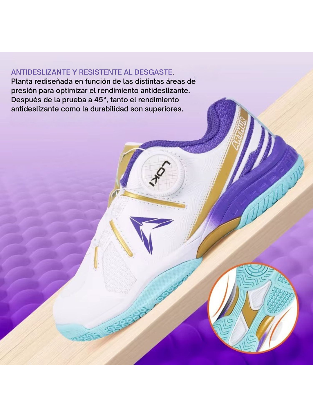 Zapatillas de tenis de mesa para adultos Loki Arthur 5