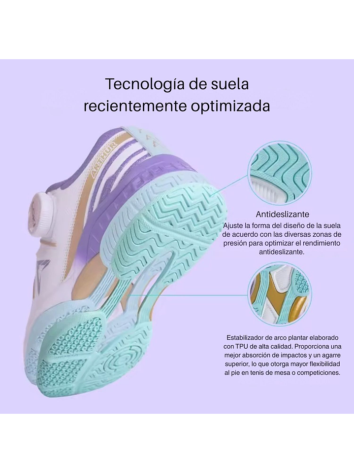 Zapatillas de tenis de mesa para adultos Loki Arthur 8