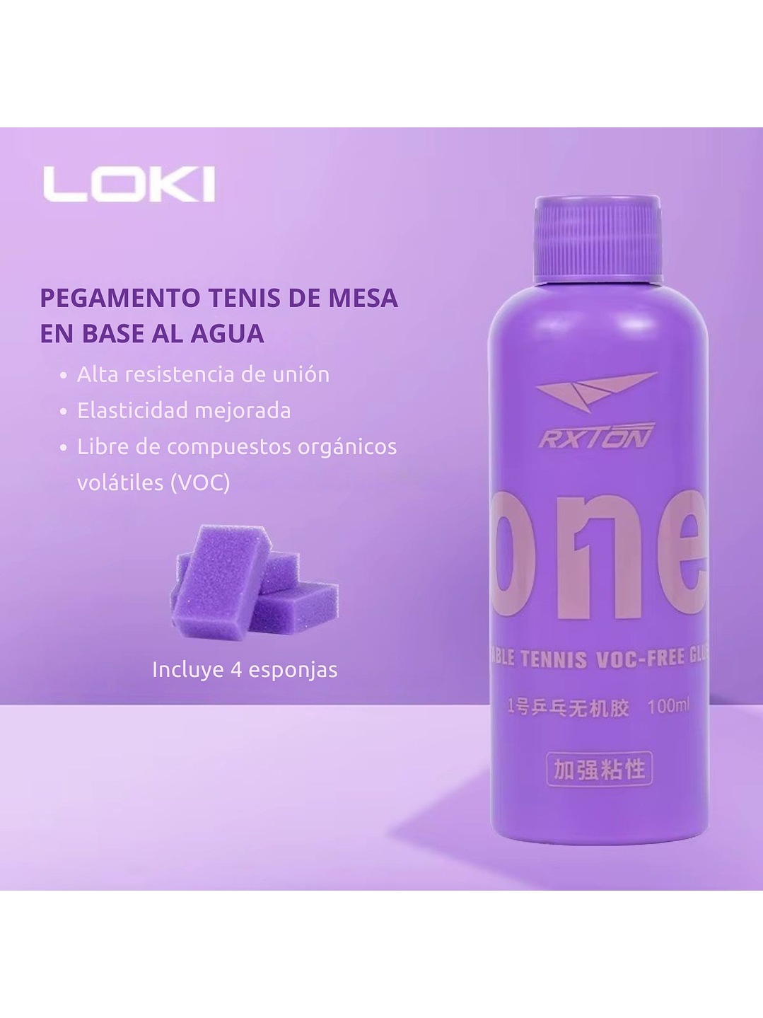 Pegamento Soluble Al Agua Tenis De Mesa - Ping Pong - Loki 3