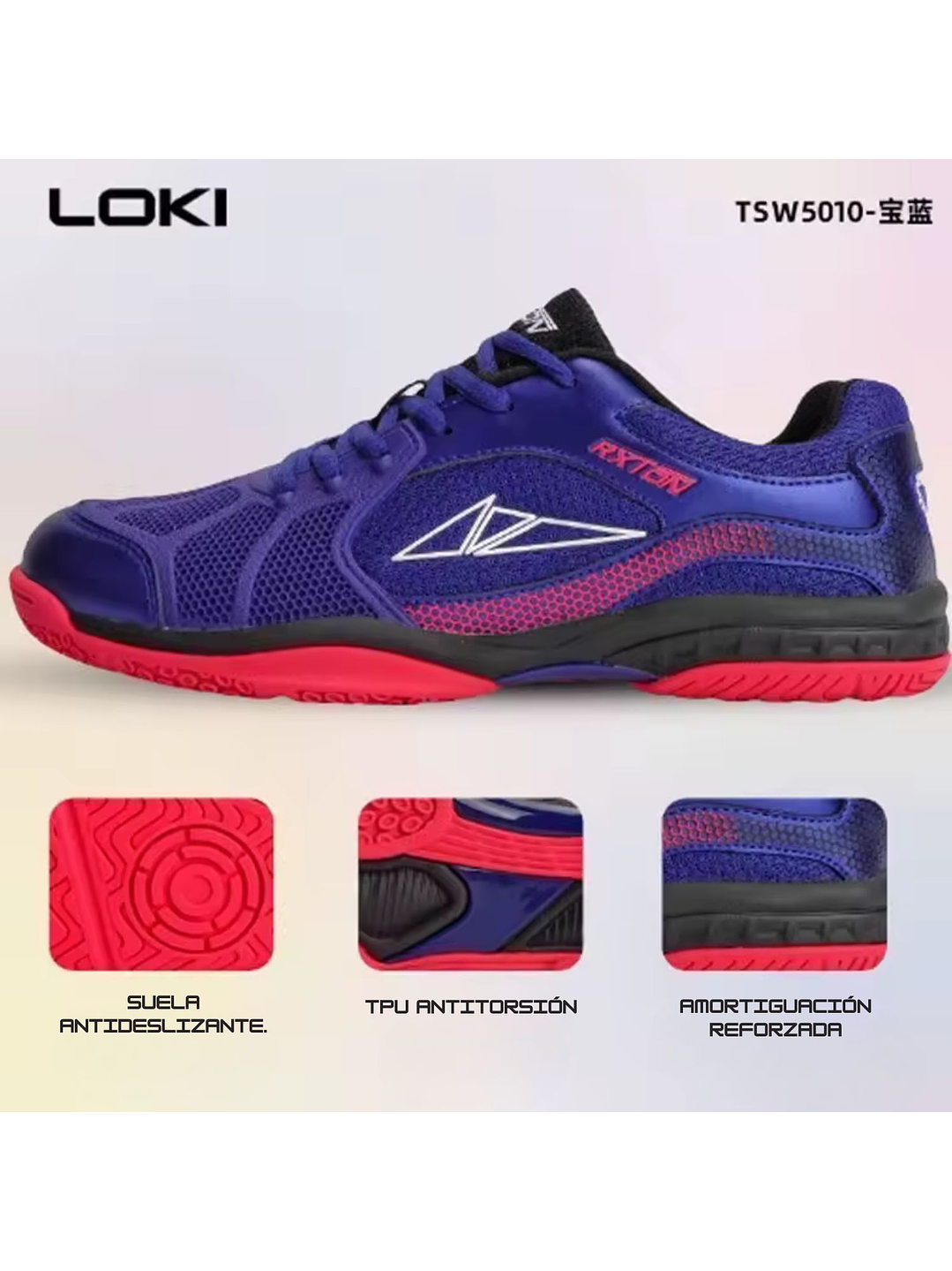 Zapatillas de tenis de mesa para adultos Loki Rxton Azul 2