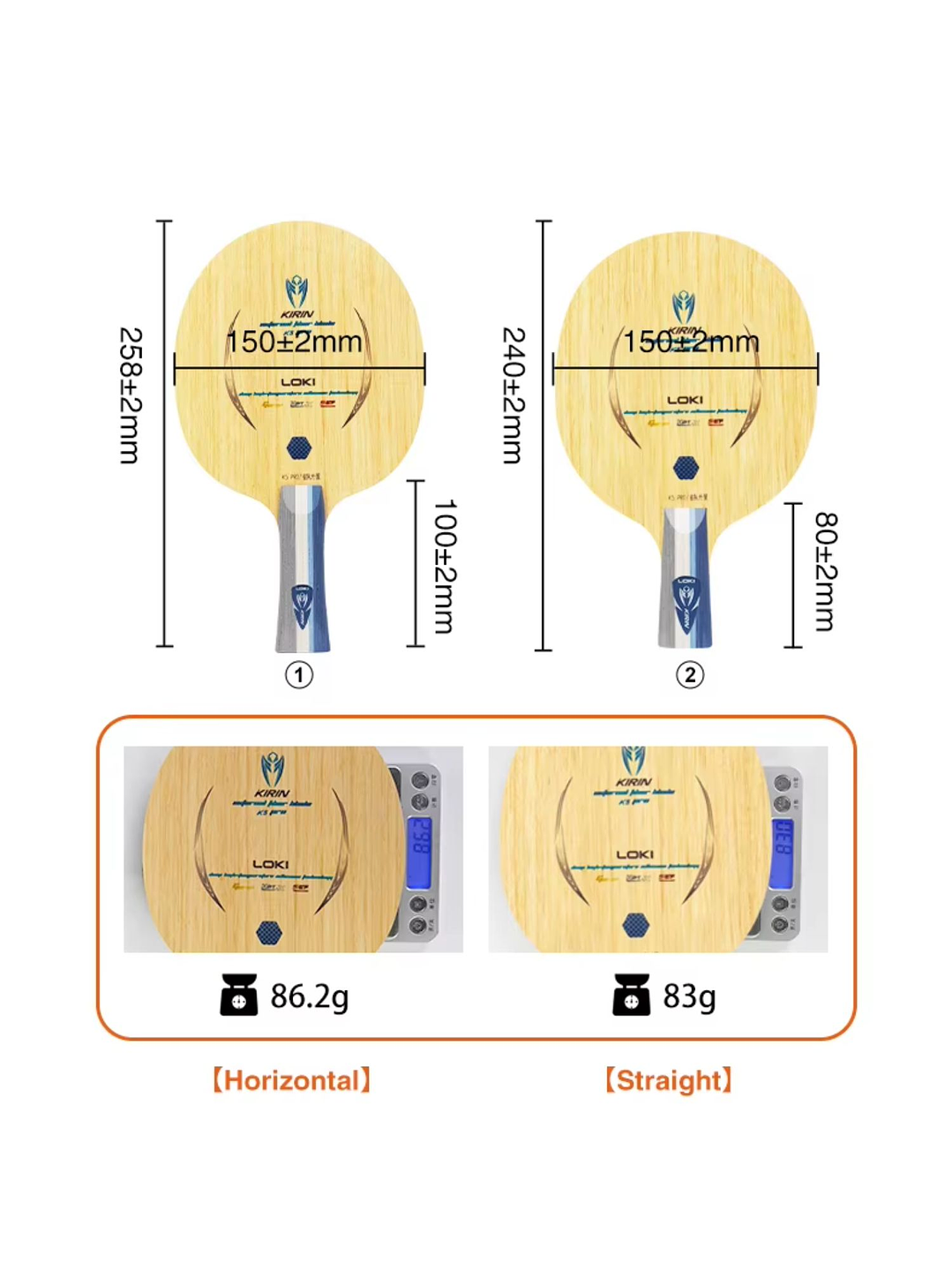Madero tenis de mesa Loki 7 capas K5PRO Outer OFF+ 6
