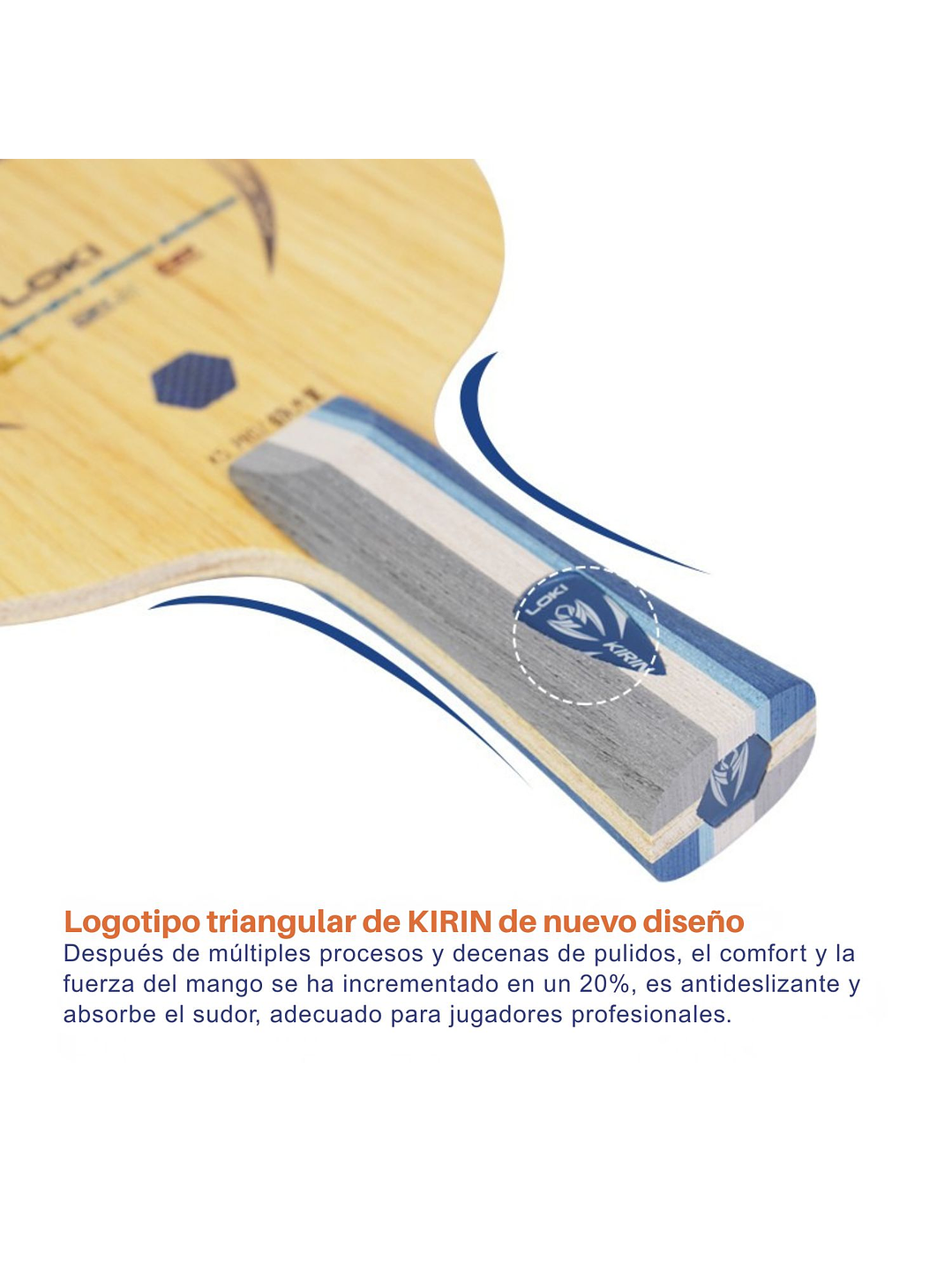 Madero tenis de mesa Loki 7 capas K5PRO Outer OFF+ 5