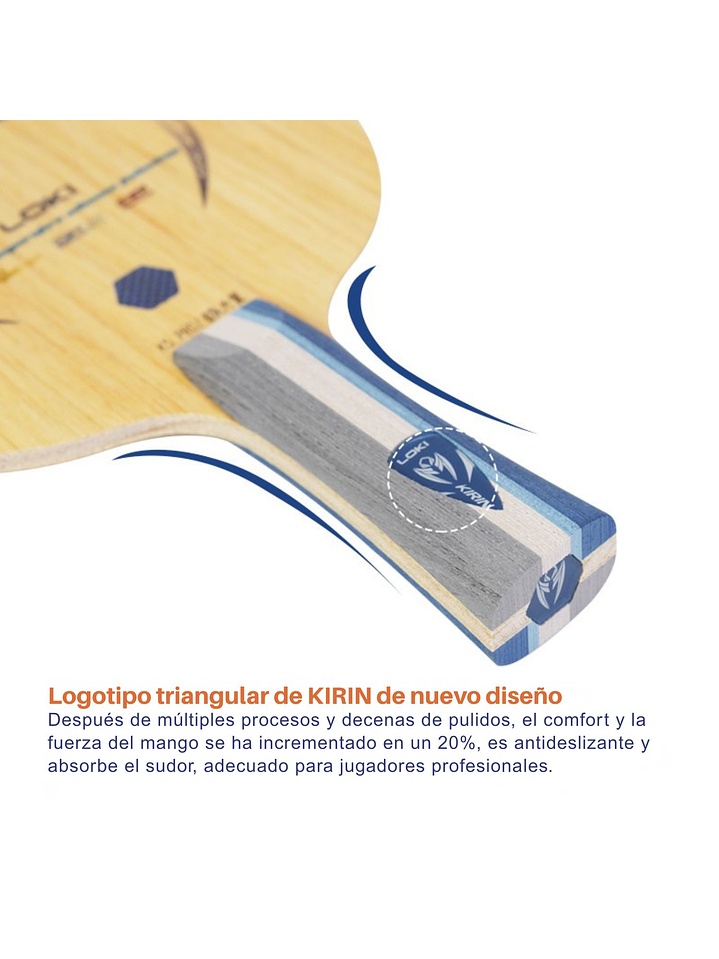 Madero tenis de mesa Loki 7 capas K5PRO Outer OFF+ 5