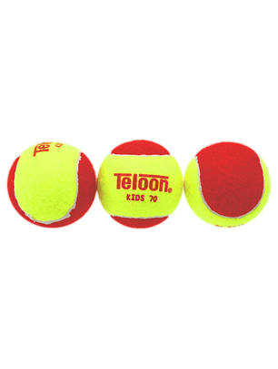 Pack 3 pelotas de tenis para niños stage 3 roja