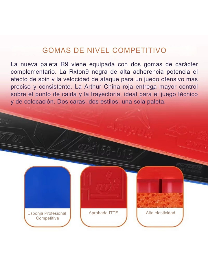 Paleta 9 estrellas Rxton 9 Pro Fibra GNF 4