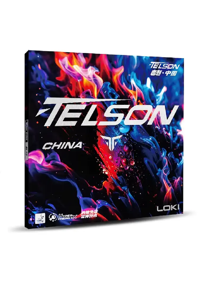 Goma Tenis de Mesa Loki Telson China NEGRA | Spin Extremo y Potencia Profesional 1