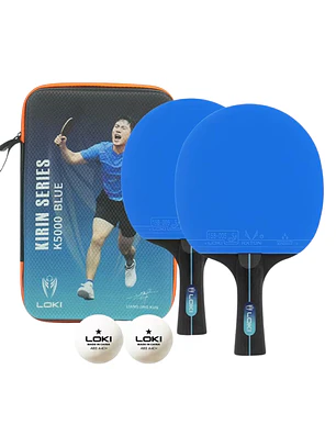 Set 2 Paletas De Ping Pong Loki K5000 Nivel Inicial
