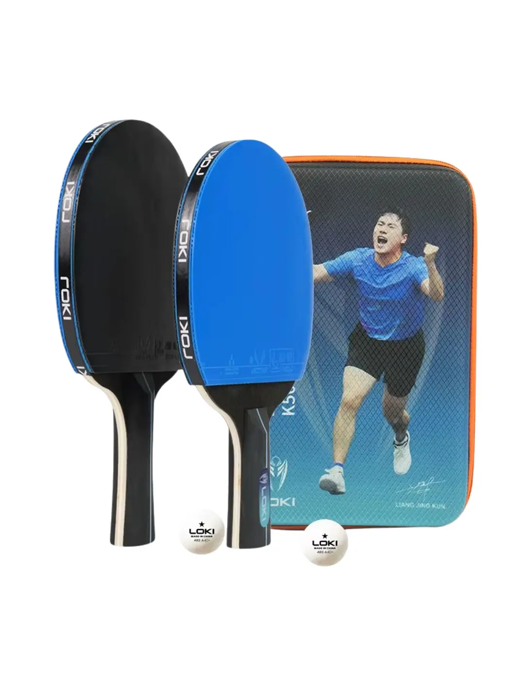 Set 2 Paletas De Ping Pong Loki K5000 Nivel Inicial 7