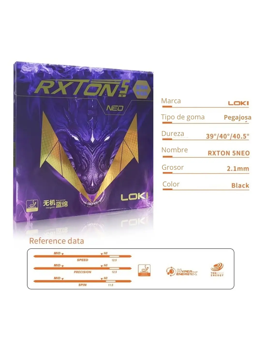 Goma Tenis de Mesa Loki Rxton5 Neo 2