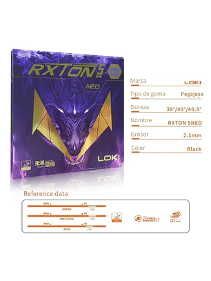 Goma Tenis de Mesa Loki Rxton5 Neo