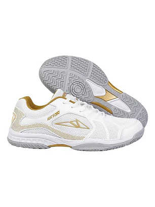 Zapatillas De Tenis De Mesa Loki Rxton 2.0  Blancas Doradas