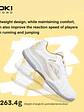 Zapatillas De Tenis De Mesa Loki Rxton 2.0  Blancas Doradas - Miniatura 3