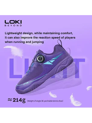 Zapatillas De Tenis De Mesa Loki Rxton 5.0 - Sin Cordones