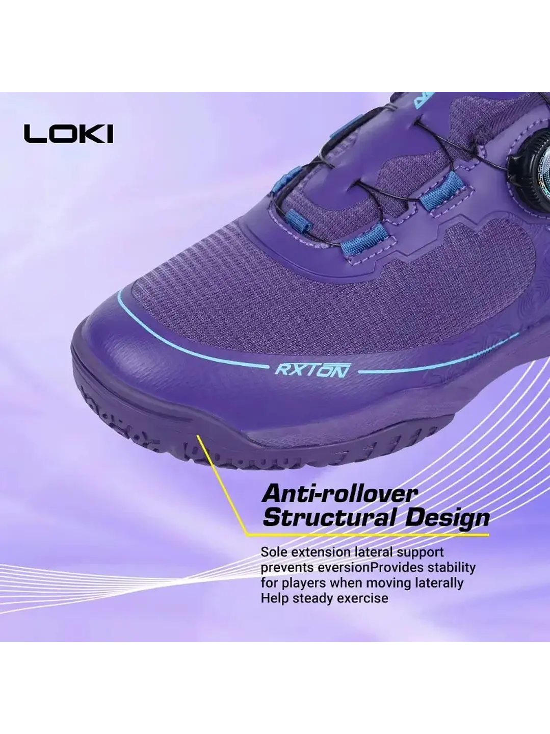 Zapatillas De Tenis De Mesa Loki Rxton 5.0 - Sin Cordones 3