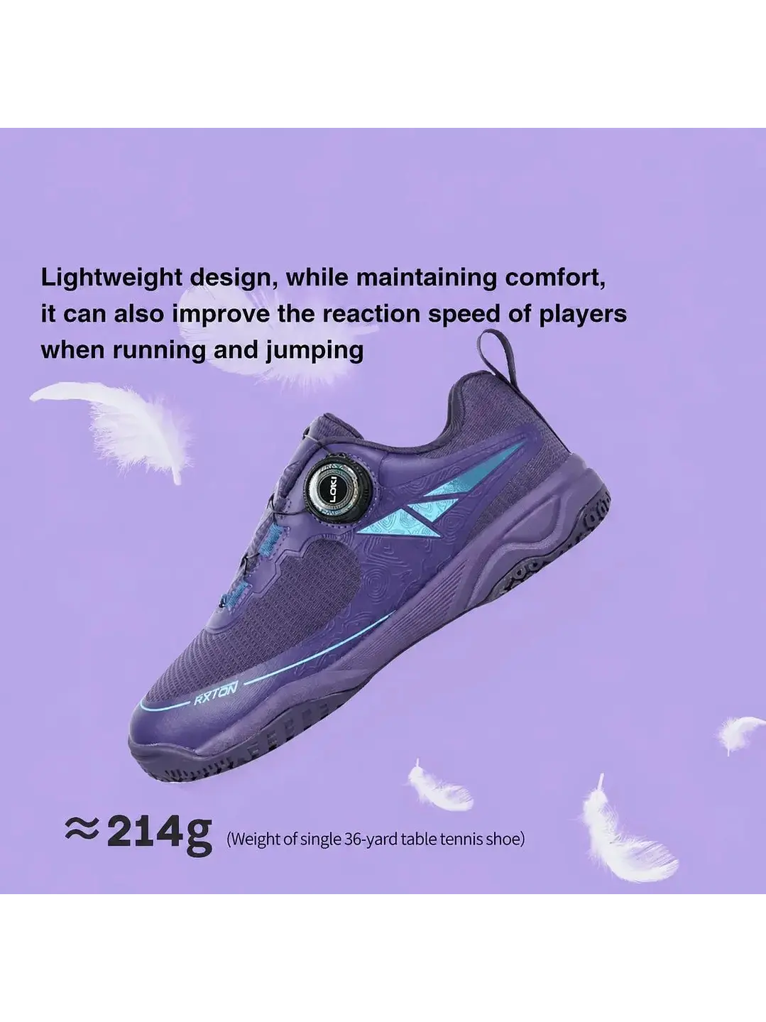 Zapatillas De Tenis De Mesa Loki Rxton 5.0 - Sin Cordones 4