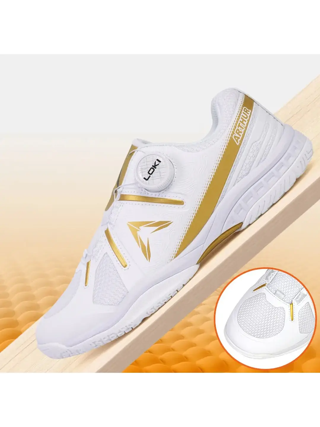 Zapatillas Loki Arthur Sin Cordondes  Para Tenis De Mesa 5