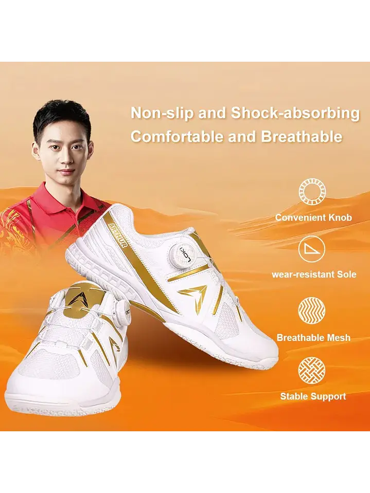 Zapatillas Loki Arthur Sin Cordondes  Para Tenis De Mesa 6