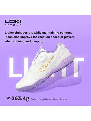 Zapatillas De Tenis De Mesa Loki Rxton 3.0  Sin Cordones