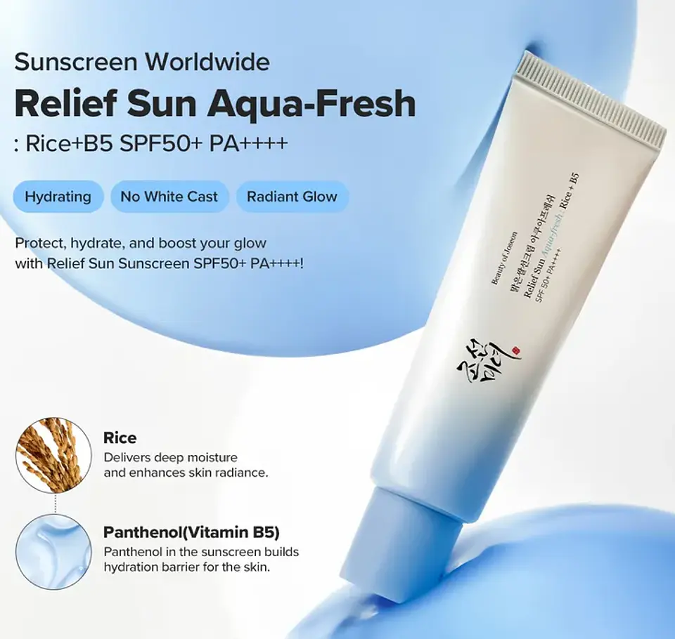 Beauty of Joseon Aqua Fresh Bloqueador Solar 50ml 5