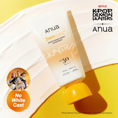 Anua Protector Solar Hidratante Acabado Cero Kpop Demon Hunters 50ml