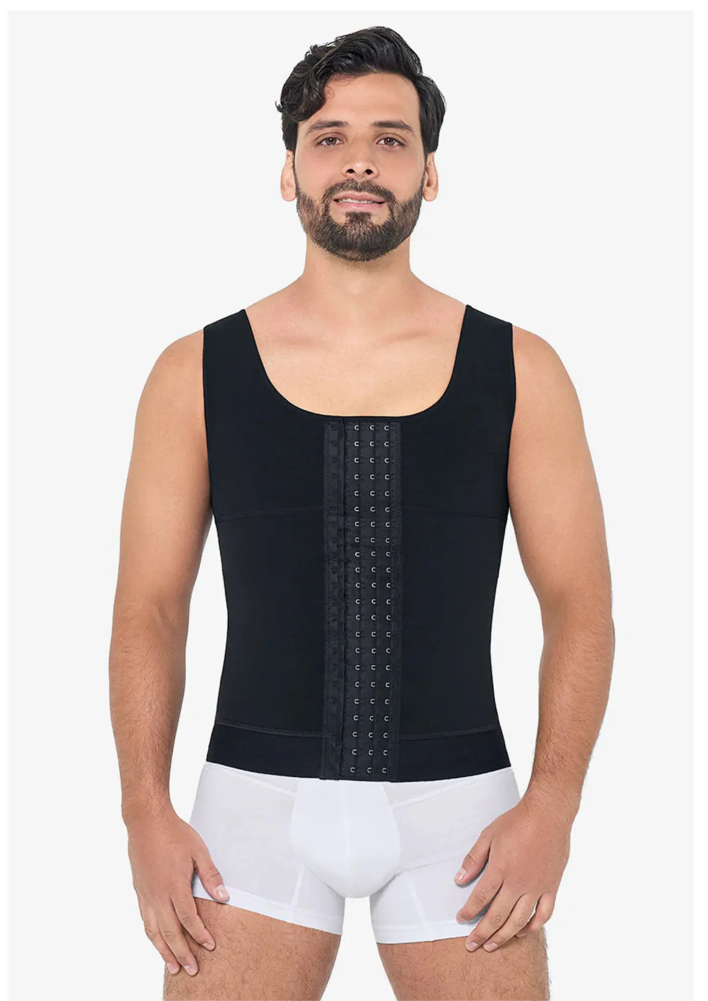 Faja/hombre de alta compresion corta sin mangas 1