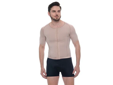 Faja/hombre de media compresion con maga corta 