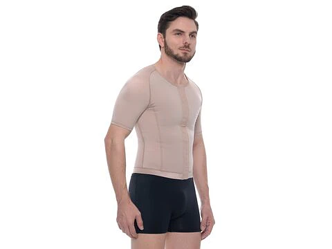 Faja/hombre de media compresion con maga corta 