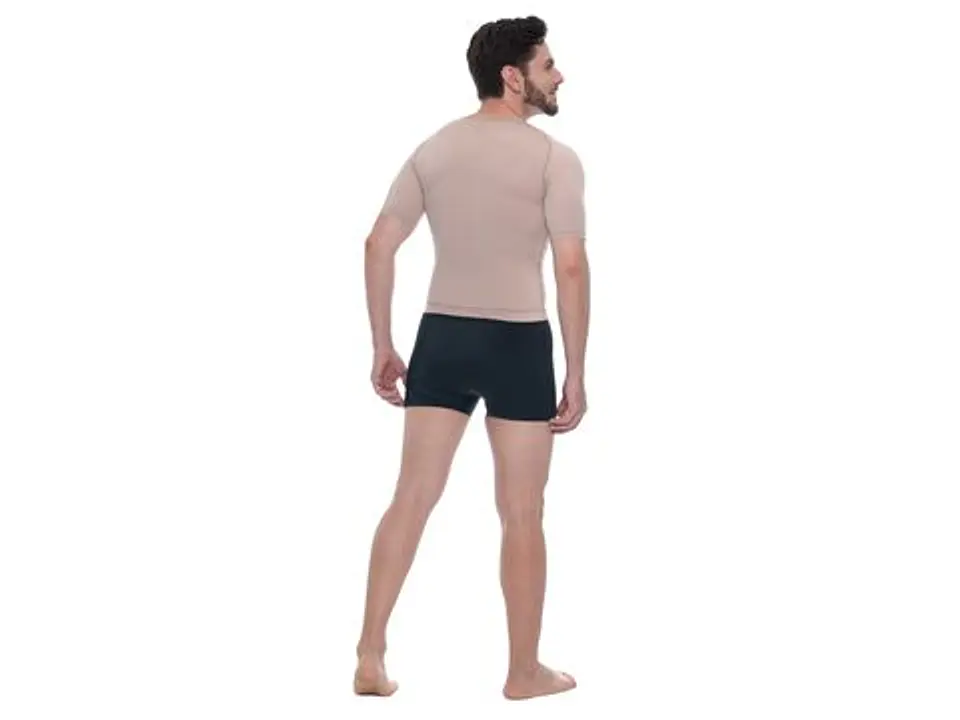 Faja/hombre de media compresion con maga corta  3