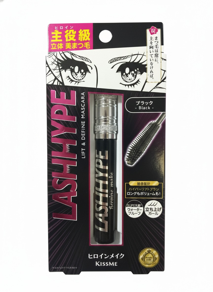 Máscara de Pestañas Kiss Me Heroine Make Lash Type – Black (Japón) 1