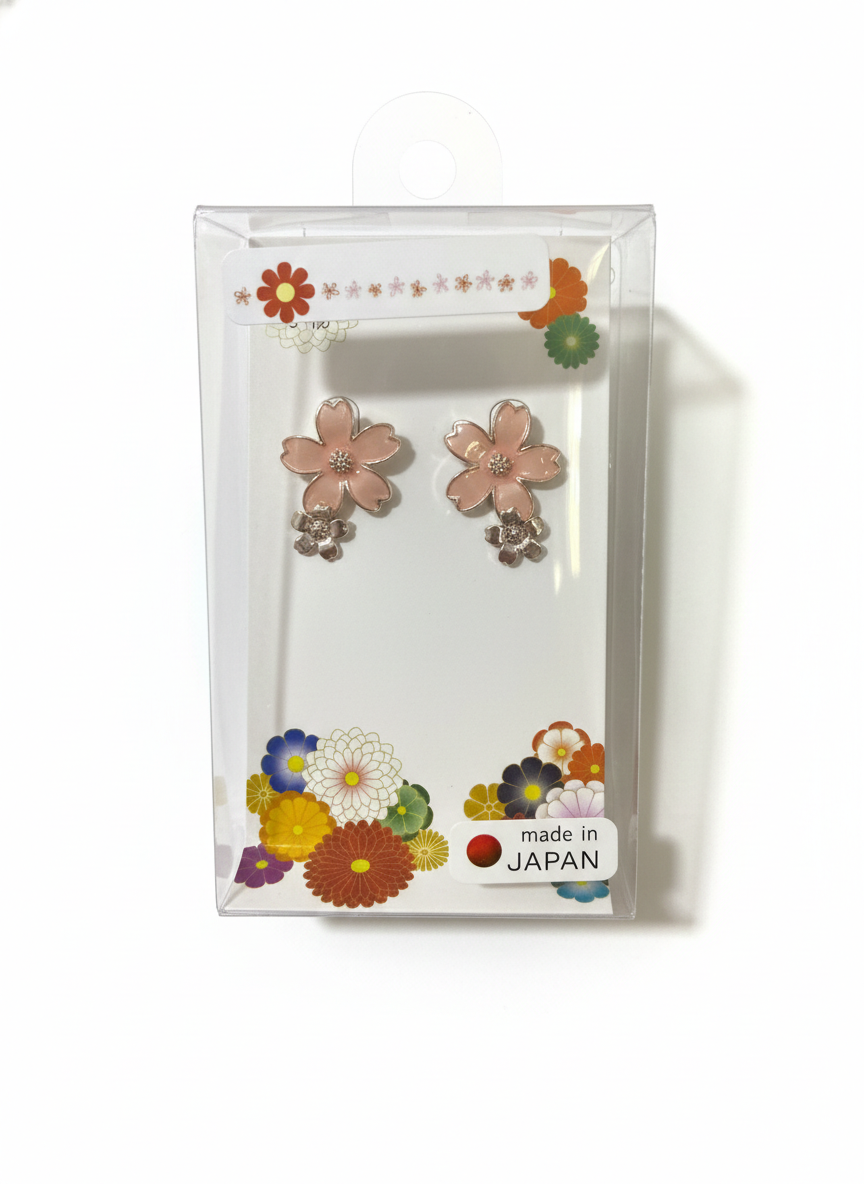🌸 Pendientes Sakura Blossom – Elegancia Japonesa 1