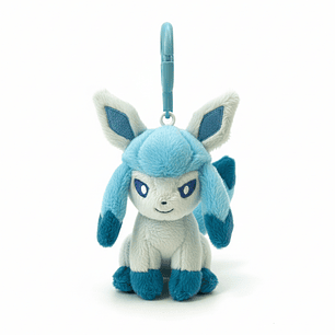 Llavero de Peluche Glaceon - Colección Pokémon Ice-Type
