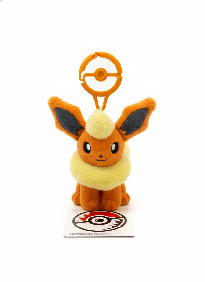 Llavero de Peluche Flareon - Colección Pokémon Fuego 1